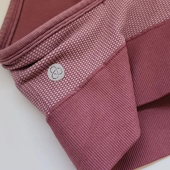 Zella Body small strappy sports bra wire free fitted pull over ribbed top womens - Picture 4 of 5